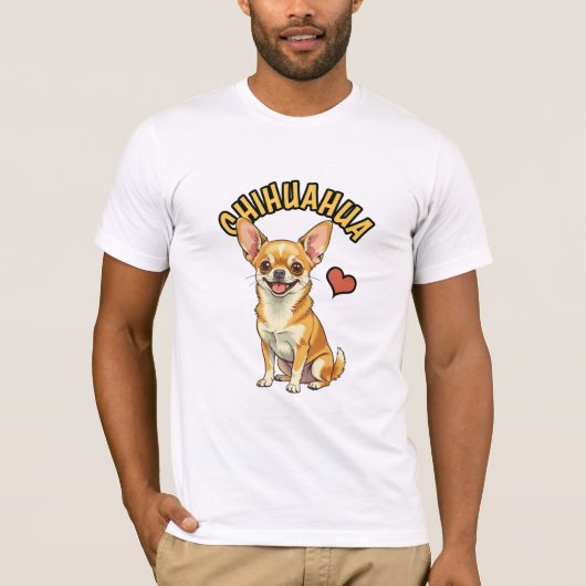 The Mighty Micro Dog Portrait - Chihuahua T-Shirt (Vorderseite)