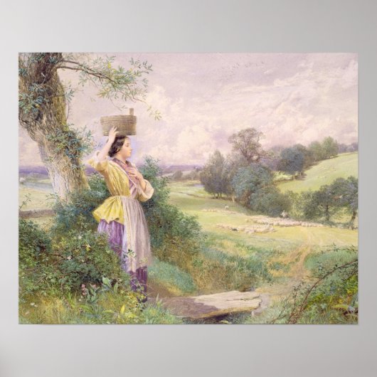The Milkmaid, 1860 (w/c on paper) Poster (Vorne)