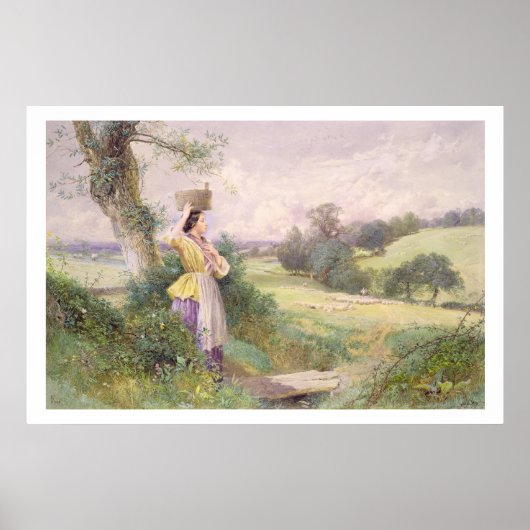 The Milkmaid, 1860 (w/c on paper) Poster (Vorne)