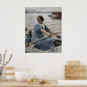 The Milkmaid, 1889 von Albert Edelfelt Poster (Küche)