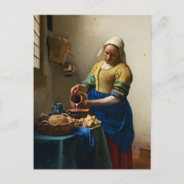 The Milkmaid by Johannes Vermeer Feiertagspostkarte