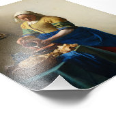 The Milkmaid by Johannes Vermeer Fotodruck (Ecke)