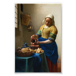 The Milkmaid by Johannes Vermeer Fotodruck