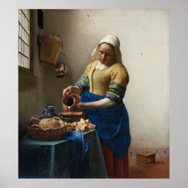 The Milkmaid by Johannes Vermeer Poster