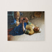 The Milkmaid, Custom gifts. Painting by Vermeer Puzzle (Horizontal)