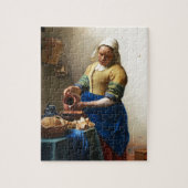 The Milkmaid, Custom gifts. Painting by Vermeer Puzzle (Vertikal)