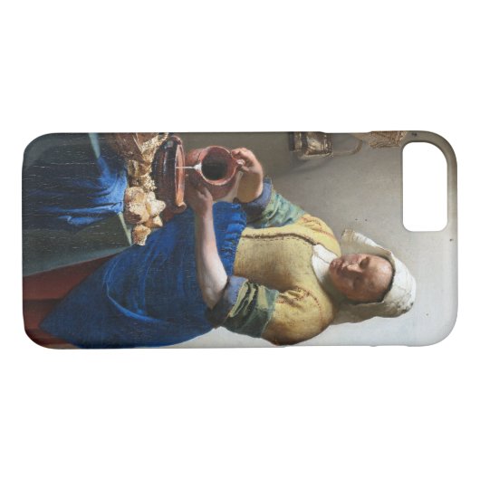 The Milkmaid, Johannes Vermeer, 1657-1658 Case-Mate iPhone Hülle (Rückseite (Horizontal))