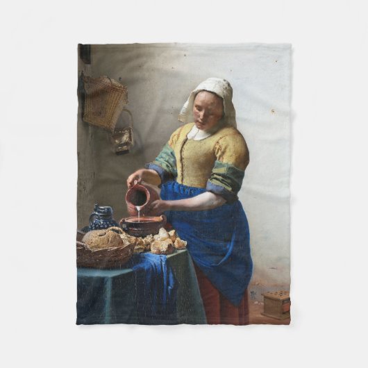 The Milkmaid, Johannes Vermeer, 1657-1658 Fleecedecke (Vorderseite)