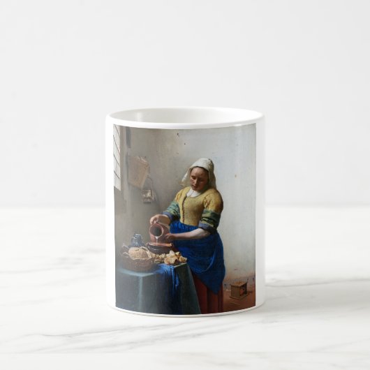 The Milkmaid, Johannes Vermeer, 1657-1658 Kaffeetasse (Mittel)