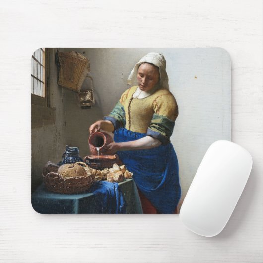 The Milkmaid, Johannes Vermeer, 1657-1658 Mousepad (Mit Mouse)