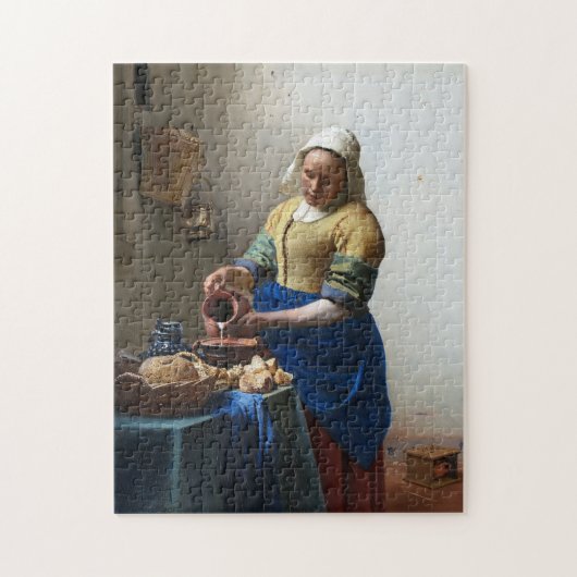 The Milkmaid, Johannes Vermeer, 1657-1658 Puzzle (Vertikal)