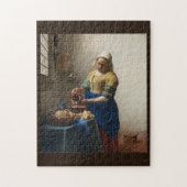 The Milkmaid von Johannes Vermeer, c. 1660 Puzzle (Vertikal)
