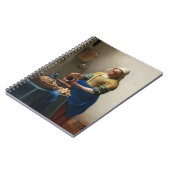 The Milkmaid von Johannes Vermeer, c. 1660 Serving Notizblock (Linke Seite)