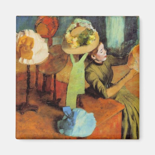 The Millinery Shop von Edgar Degas, Magnet (Vorne)