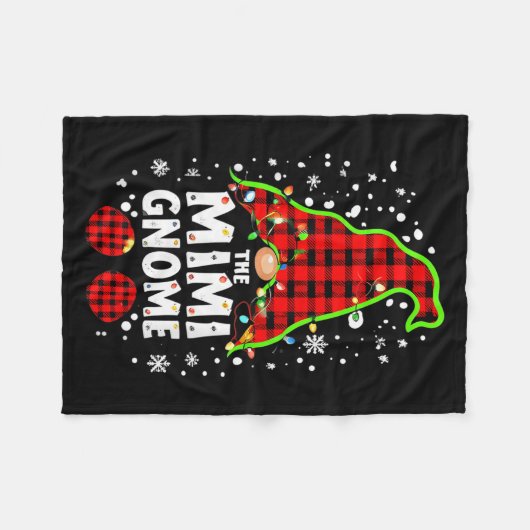 The Mimi Gnome Matching Family Christmas Outfit Gr Fleecedecke (Vorderseite (Horizontal))