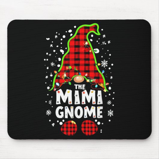 The Mimi Gnome Matching Family Christmas Outfit Gr Mousepad (Vorne)