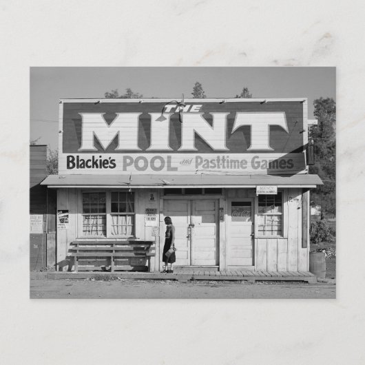 The Mint Pool Hall, 1940 Postkarte (Vorderseite)
