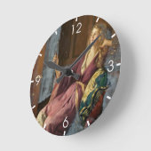The Minx (by John Collier) Runde Wanduhr (Winkel)