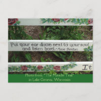 "The Miracle Train" Inspiration Zitat Postkarte