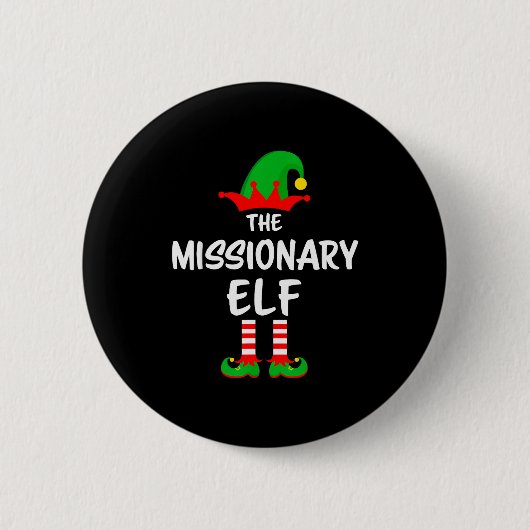 The Missionary Elf Matching Family Christmas Button (Vorderseite)