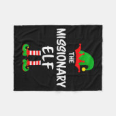The Missionary Elf Matching Family Christmas Fleecedecke (Vorderseite (Horizontal))
