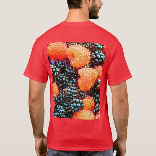 "The Mix of Berries" Niedliches Foto. Jetzt kaufen T-Shirt (Rückseite)