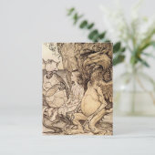"The Mock Turtle's Story" von Arthur Rackham Postkarte (Stehend Vorderseite)