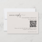 The Modern Neutral RSVP and Details Card Einladung (Vorderseite)