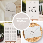 The Modern Neutral RSVP and Details Card Einladung