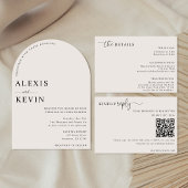 The Modern Neutral Wedding Cocktail Serviette