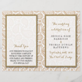 The Modern Paisley Wedding Collection - Brown
