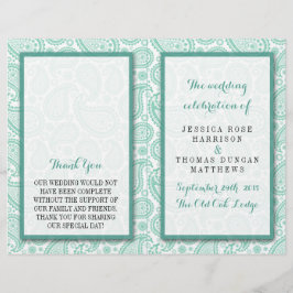 The Modern Paisley Wedding Collection - Green