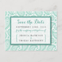The Modern Paisley Wedding Collection - Green