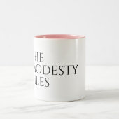 The Modesty Files - Mug Zweifarbige Tasse (Mittel)