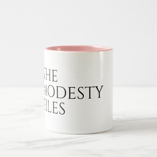 The Modesty Files - Mug Zweifarbige Tasse (Mittel)