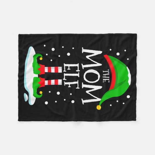 The Mom Elf Christmas Family Matching Xmas Mommy G Fleecedecke