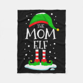 The Mom Elf Christmas Family Matching Xmas Mommy G Fleecedecke (Vorderseite)
