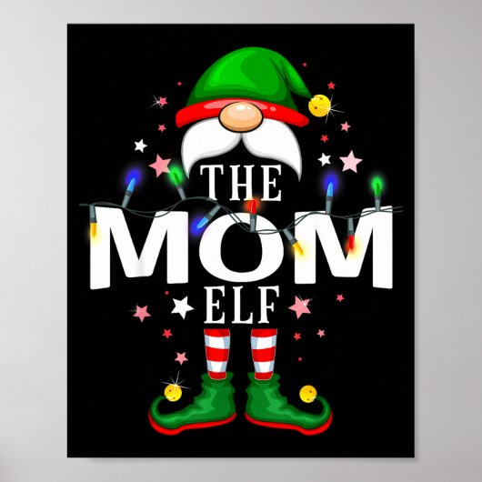 The Mom Elf Christmas Family Pajama Party  Poster (Vorne)