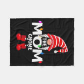 The Mom Gnome Christmas Matching Pajama Fleecedecke (Vorderseite (Horizontal))