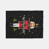 The Mom Nutcracker Group Matching Family Christmas Fleecedecke (Vorderseite (Horizontal))
