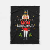 The Mom Nutcracker Group Matching Family Christmas Fleecedecke (Vorderseite)