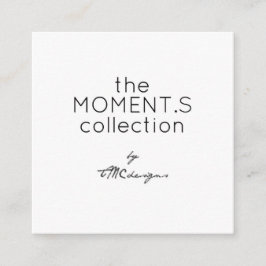 The Moments Collection by TMCdesigns Modern Quadratische Visitenkarte