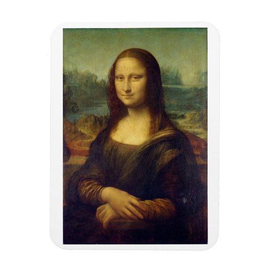 "THE MONA LISA" VON LEONARDO DA VINCI FOTO MAGNET (Vertikal)