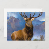 The Monarch of the Glen by Edwin Landseer Postkarte (Vorne/Hinten)