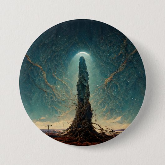 The Monolith 2 Fantasy Sci-Fi Art Button (Vorderseite)