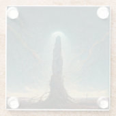 The Monolith 2 Fantasy Sci-Fi Art Glasuntersetzer (Rückseite)