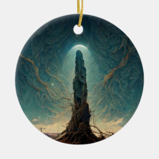The Monolith 2 Fantasy Sci-Fi Art Keramik Ornament (Vorne)
