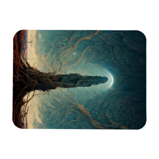 The Monolith 2 Fantasy Sci-Fi Art Magnet (Horizontal)