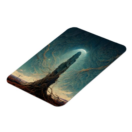 The Monolith 2 Fantasy Sci-Fi Art Magnet (Linke Seite)