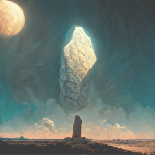 The Monolith 3 Fantasy Sci-Fi Aufkleber (Vorderseite)